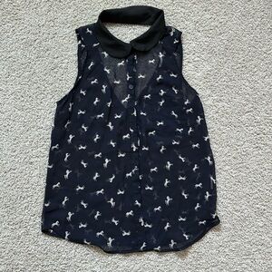 Lush Horse Button Up Tank (Small)